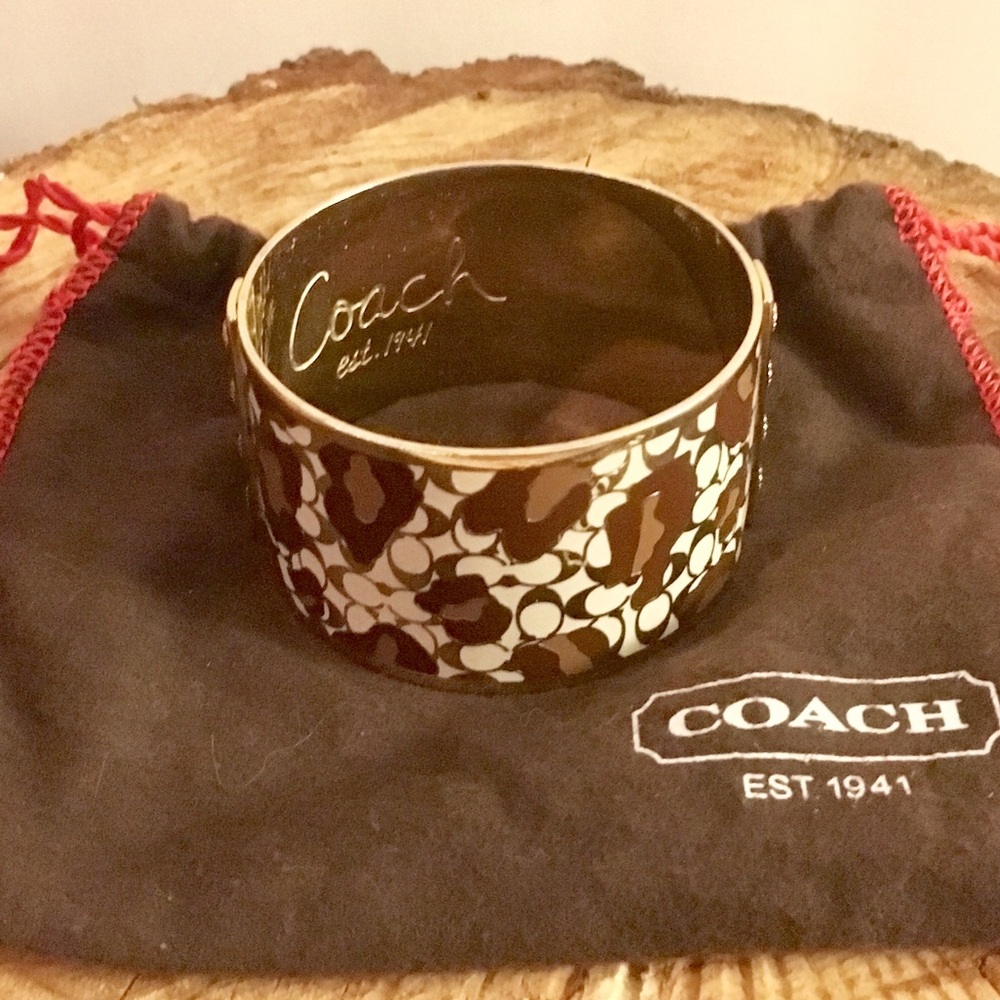 Authentic Coach Leopard Print Bangle - image 1